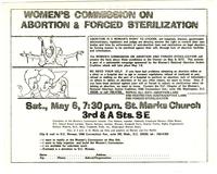 Women's commission on abortion & forced sterilization