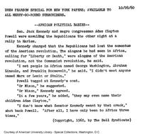 African political babies: special for New York papers; available to all Merry Go Round subscribers (October 28, 1960)