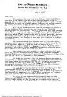 Letter from general manager George A. Carlin (July 7, 1939)