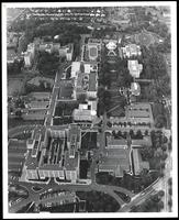 Aerial view of American University campus (1969)