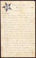 Letter from John E. Gillespie to His Father from Camp Pierpont, Langley, Virginia, October 28, 1861