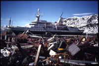 Pile of scrap metal at Grytviken settlement