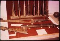 Whaling weapons and instruments on display in Punta Arenas museum