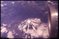 Aerial view of volcano in Chile