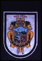 Close view of Punta Arenas seal with coat of arms