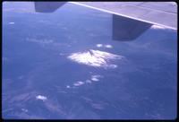 Aerial view of volcano during flight to Punta Arenas 