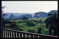View of landscape in Viñales from balcony
