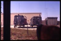 Two military vehicles at Mt. Pleasant Airport