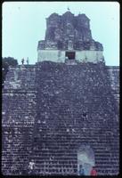 Close view of Tikal temple steps