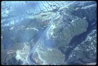Aerial view of Guatemala City and bridge