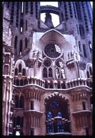 Close up of Sagrada Familia in Barcelona