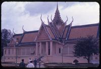 Exterior view of Cambodian royal palace