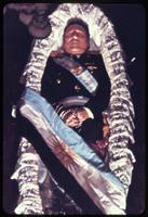 Photograph of Juan Perón in coffin