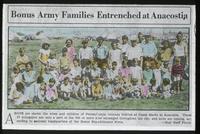 Bonus Army families entrenched at Anacostia newspaper clipping