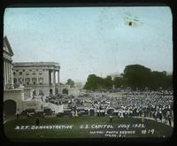 Bonus Army demonstration outside the Capitol Building, July 1932