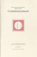 89th Commencement Program, College of Arts and Sciences, Spring 1989