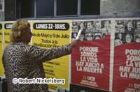 Anti Argentine Military Dictatorship Poster In Buenos Aires