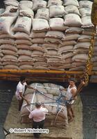 Brazilian Coffee Is Loaded On A Ship For Export