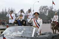 General Augusto Pinochet Attends Chilean Armed Forces Day in Santiago, Chile