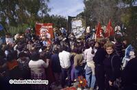 Protest Honoring Chilean President Salvador Allende