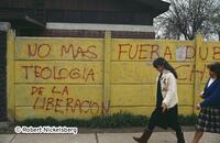 Anti-Pinochet Graffiti In Santiago, Chile