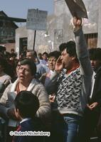Anti-Pinochet Protests In Santiago, Chile