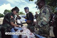 U.S. Air Force Soldiers Monitor Health Clinics In Haiti