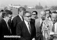 Henry A. Kissinger Visits Honduras As Head Of US Commission On Central America