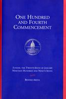 104th Commencement Program, American University, Winter 1997