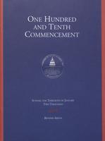 110th Commencement Program, American University, Winter 2000