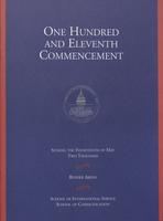111th Commencement Program, School of International Service and School of Communication, Spring 2000