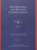107th Commencement Program, School of Public Affairs and Kogod School of Business, Spring 1998