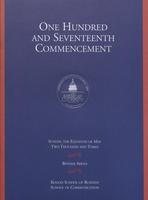 117th Commencement Program, Kogod School of Business and School of Communication, Spring 2003