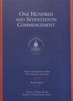117th Commencement Program, School of Public Affairs and School of International Service, Spring 2003