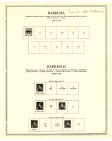 Barbuda and Barbados stamp issues album, 1852-1974