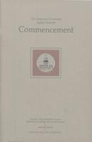 87th Commencement Program, American University and Washington College of Law, Spring 1988