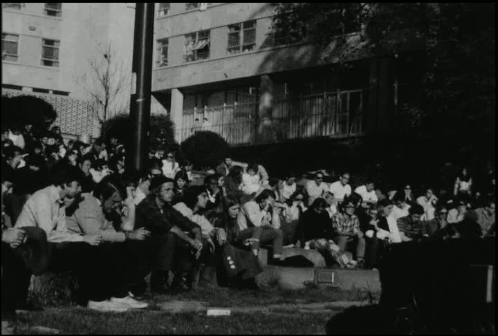 Concert held at American University during student protests in response to Kent State shootings, May 1970