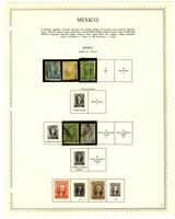 Mexico stamp issues album, 1856-1968