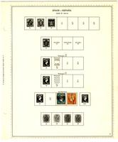 Spain stamp issues album, 1854-1967