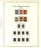 Barcelona, Spain stamp issues album, 1929-1945