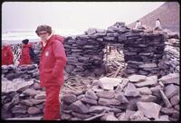 Jack Child near Antarctic hut