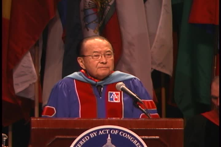 Daniel K. Inouye Commencement Address, 119th Commencement, School of Public Affairs and School of International Service, Spring 2005