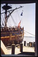 View of Captain Cook's ship in Alexandria, Virginia on Memorial Day Weekend