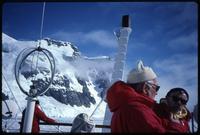Jack Child and Father Ted Hesburgh on MS Explorer in the Lemaire Channel