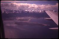 Aerial view of Beagle Channel from plane