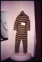 Jail uniform inside Ushuaia museum