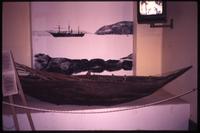 Indian canoe on display in Navy museum