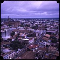 Aerial view of buildings in La Plata