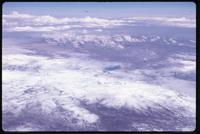Aerial view of Andes mountains near La Paz