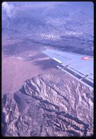 Aerial view of mountain range near La Paz